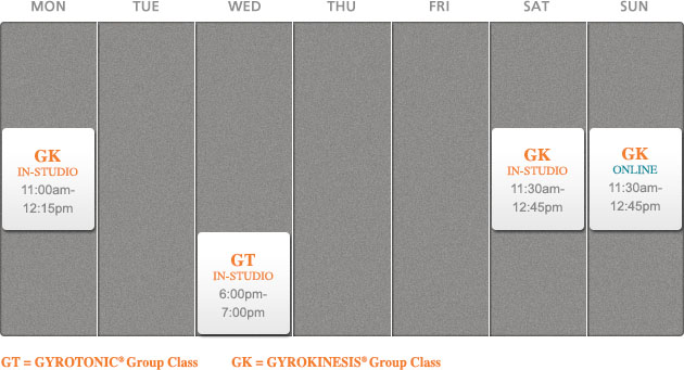 Regular Class Schedule